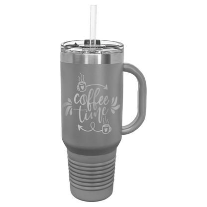 Polar Camel Travel Mug with Snap Lid and Straw