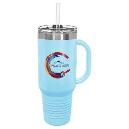 Polar Camel Travel Mug with Snap Lid and Straw