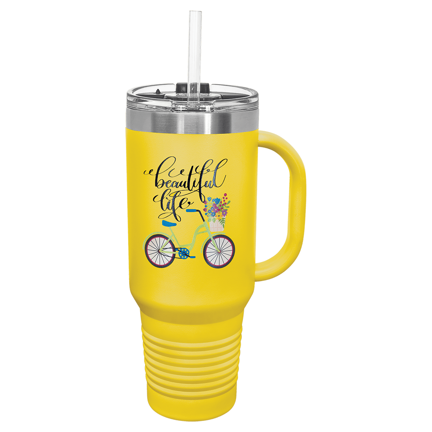 Polar Camel Travel Mug with Snap Lid and Straw