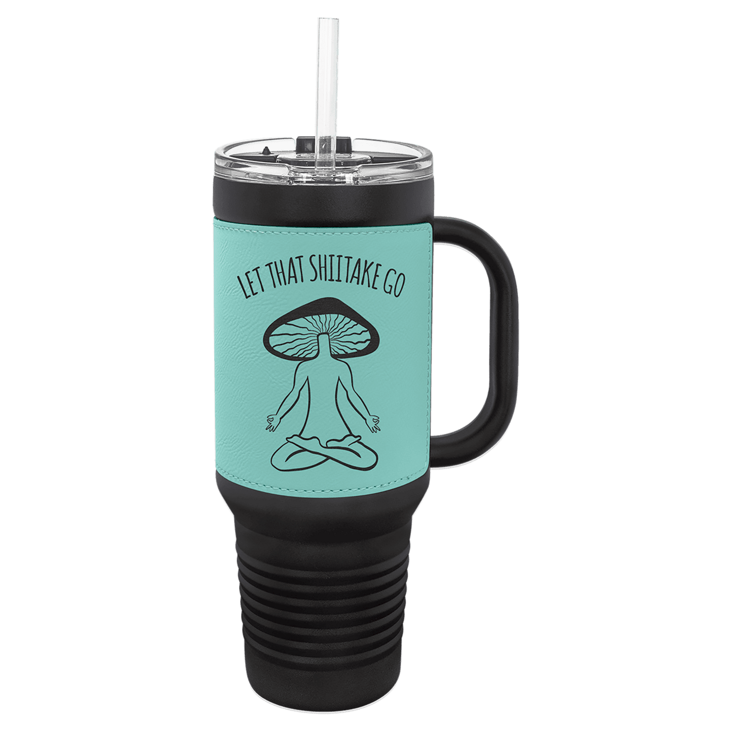 Polar Camel Leatherette Travel Mug Handle and Straw