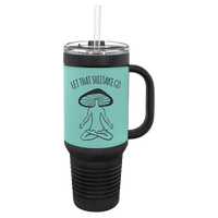 Black with Teal