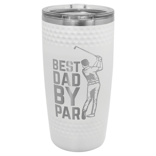 Polar Camel Golf Tumbler - Smooth Center with Dimples and Slider Lid
