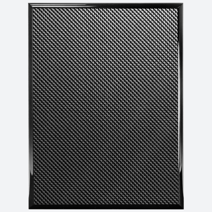 Piano Carbon Fiber Finish Plaque