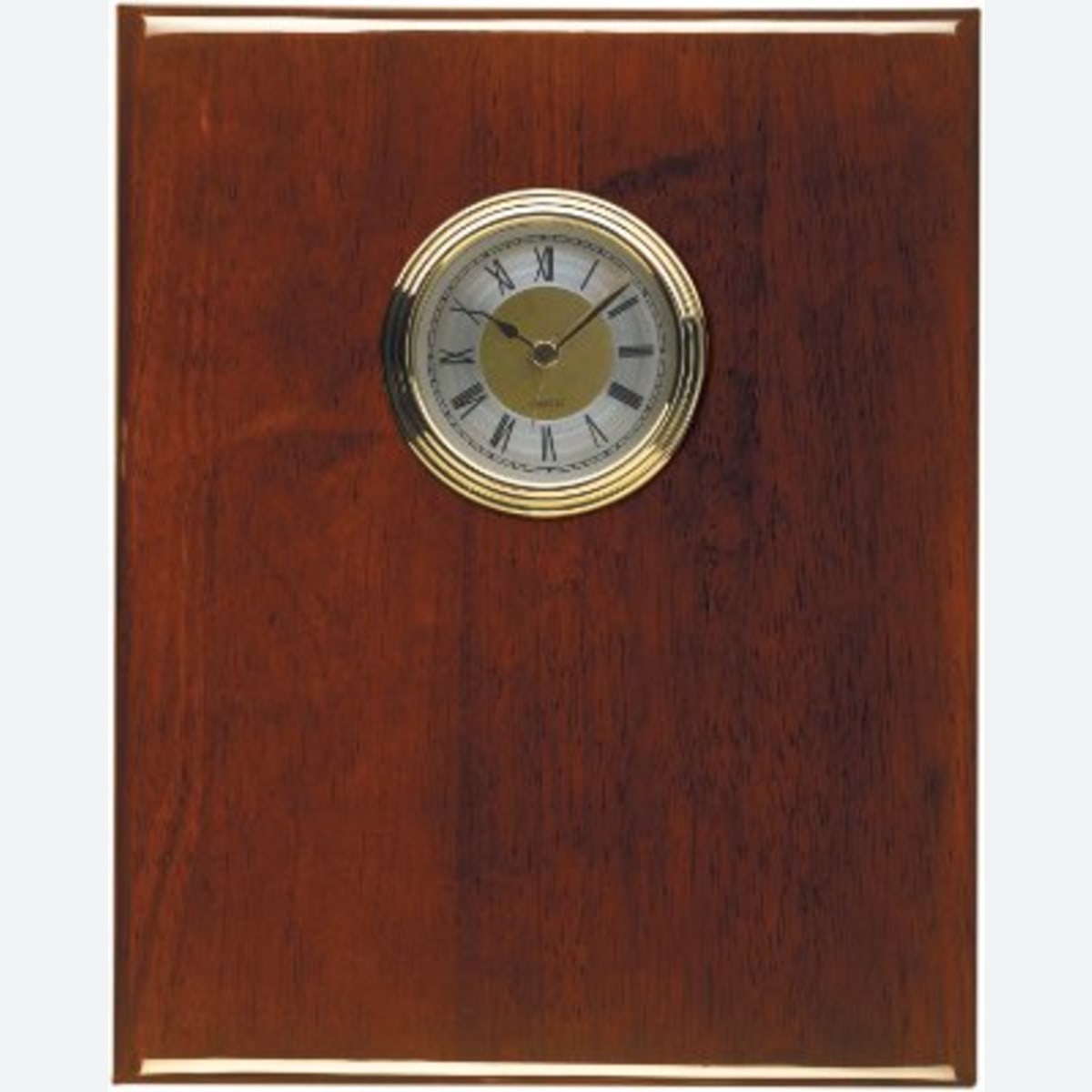 Rosewood Piano Finish Clock Plaque