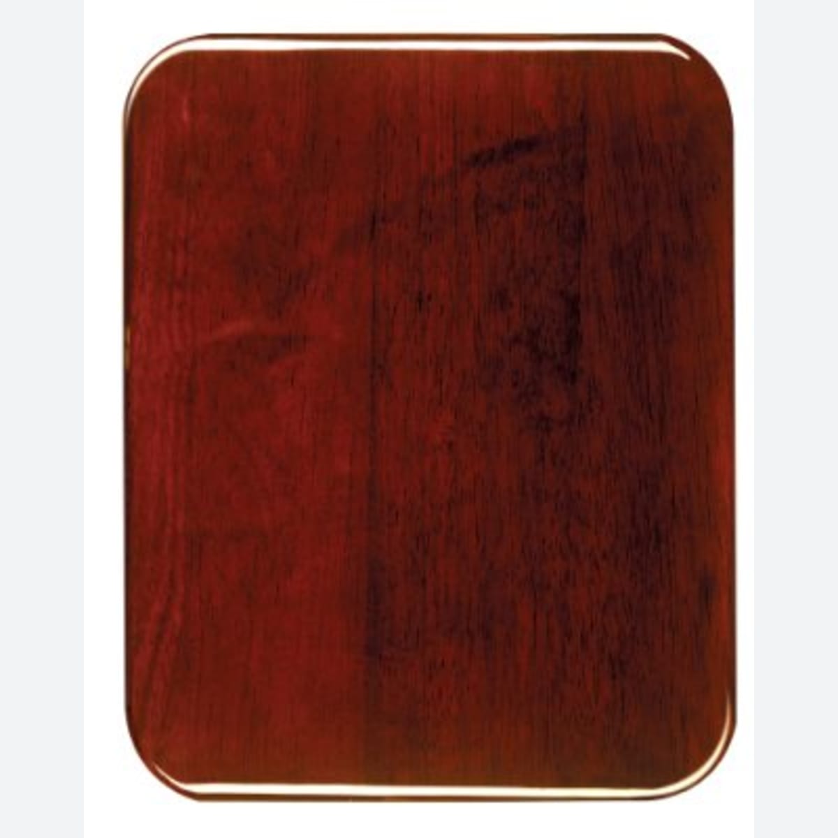 Rosewood Piano Finish Round Corner Plaque