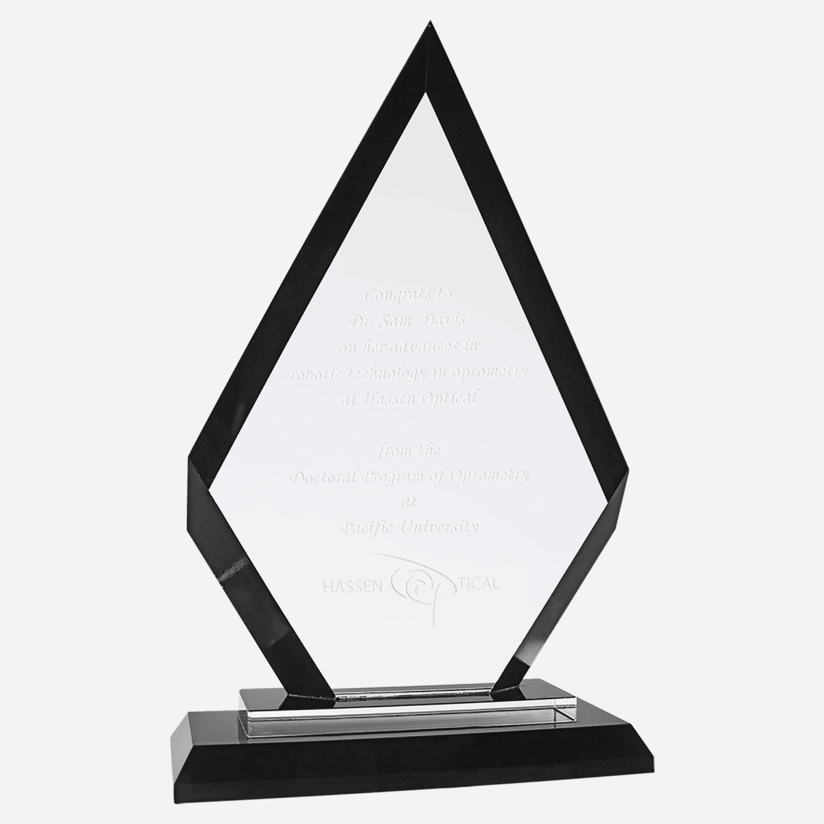 Diamond Black Regal Glass