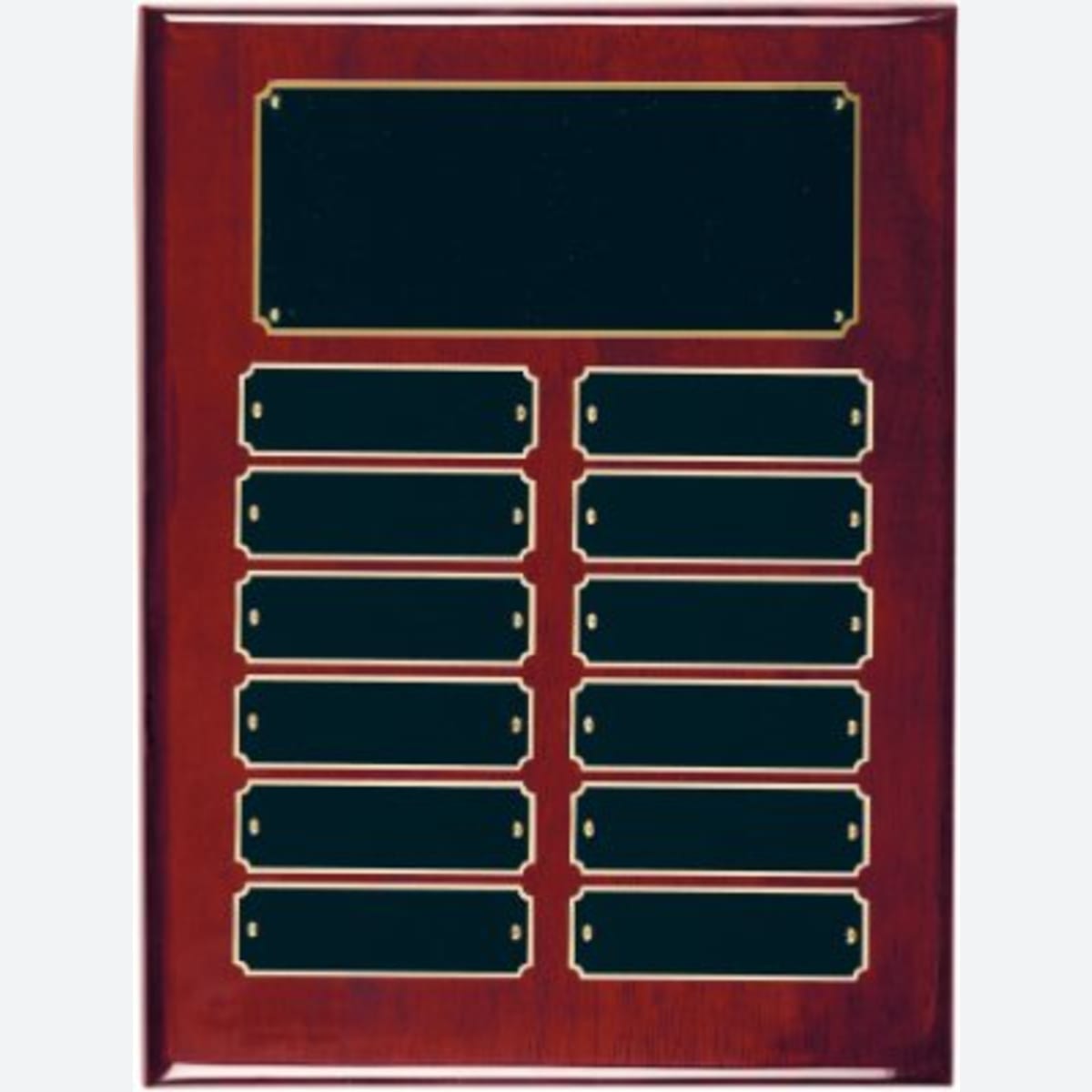 12 Plate Rosewood Piano Finish Completed Perpetual Plaque