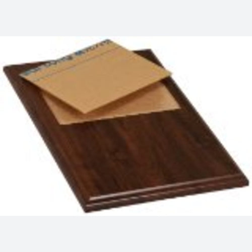 Cherry Finish Routed Plaque with Ple x iglass Window