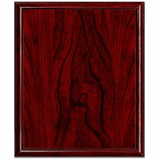 Red Woodgrain Plaque
