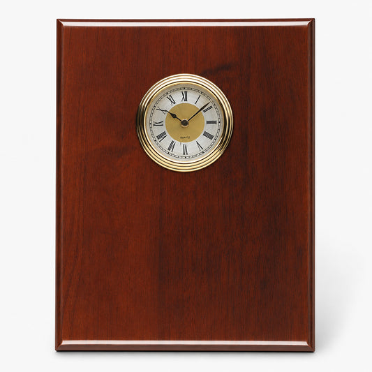 Rosewood Piano Finish Clock Plaque