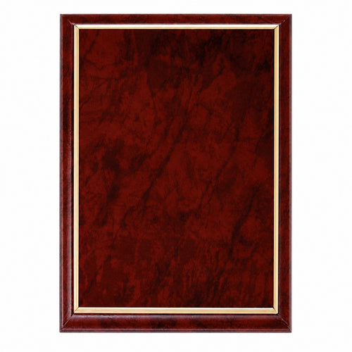 Ruby Marble Finish Plaque with Gold Cove Edge