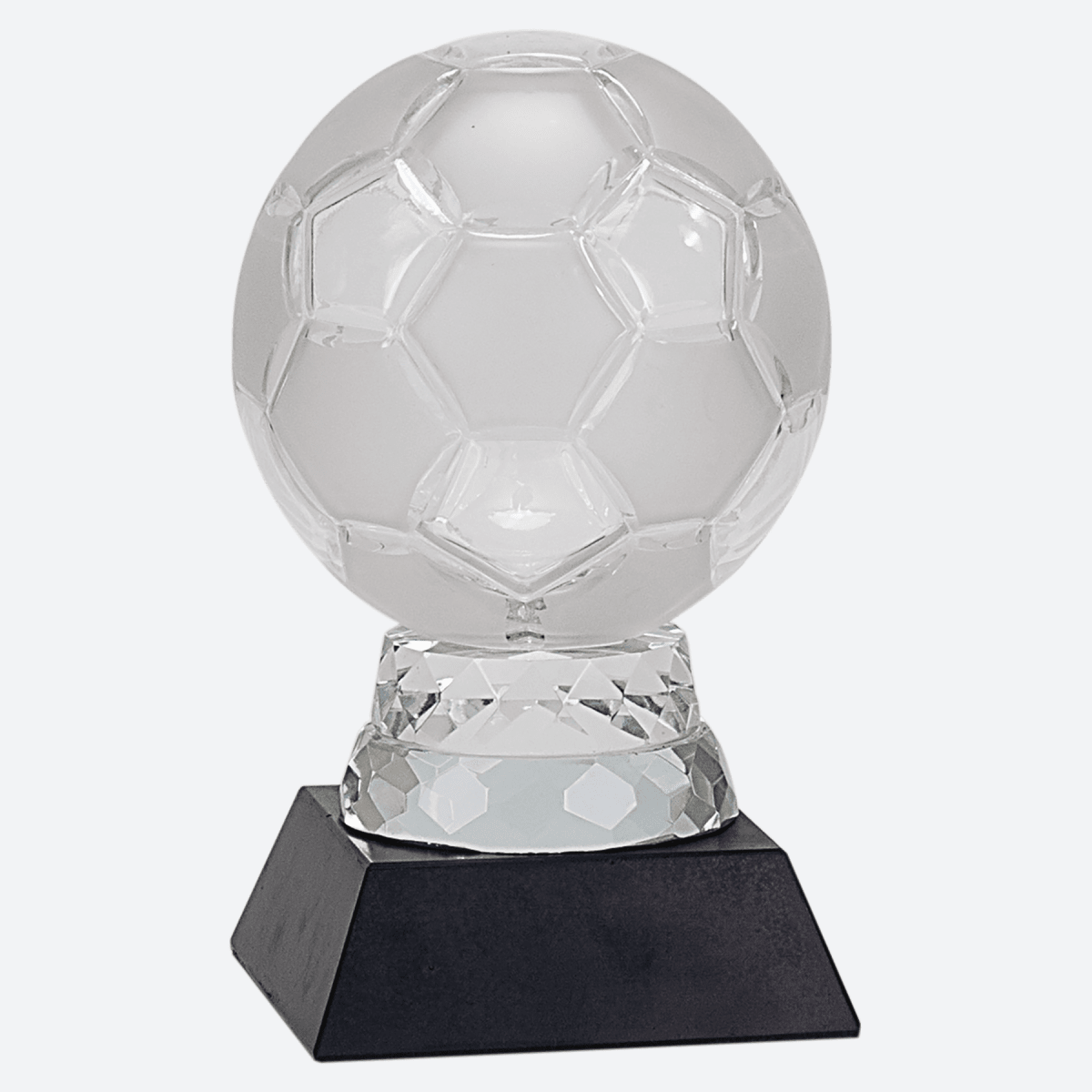 Glass Soccer Ball with Marble Base