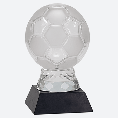Glass Soccer Ball with Marble Base