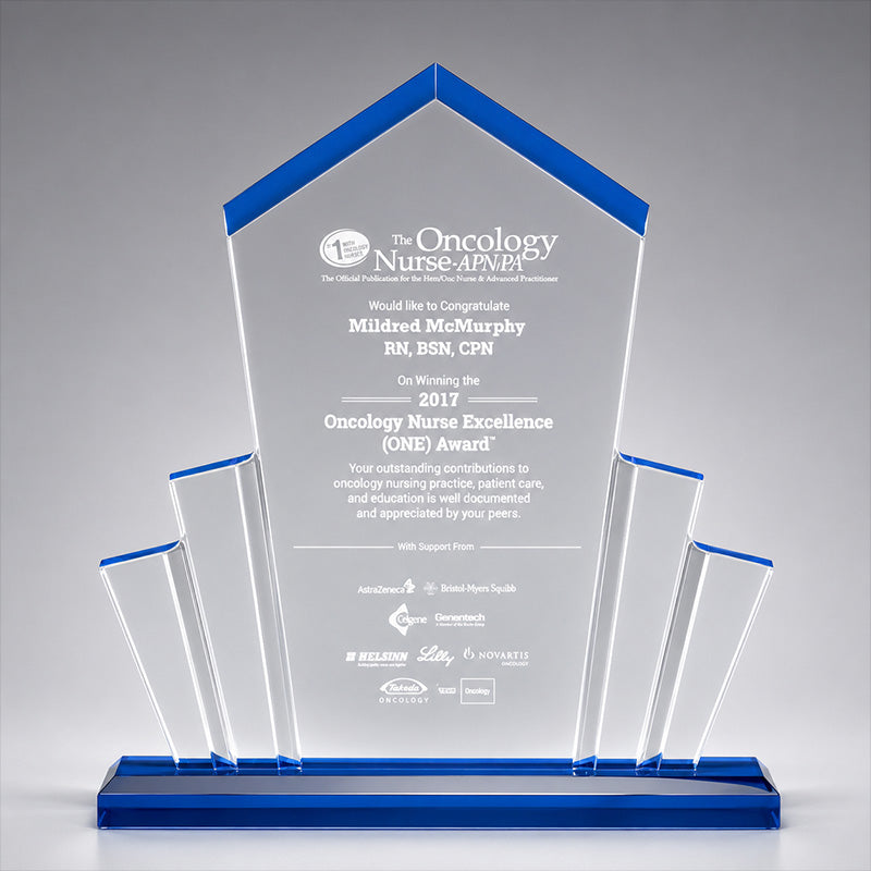 Tower Spotlight Acrylic Award w/ Accent