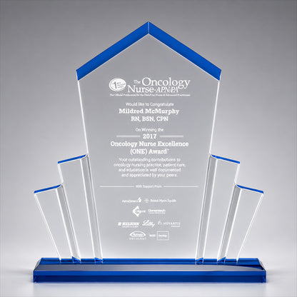 Tower Spotlight Acrylic Award w/ Accent