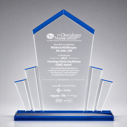 Tower Spotlight Acrylic Award w/ Accent