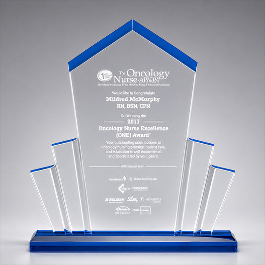 Tower Spotlight Acrylic Award w/ Accent