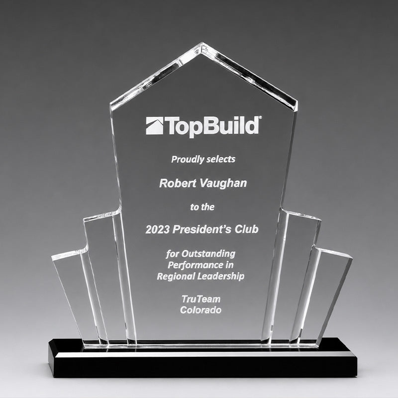 Tower Spotlight Acrylic Award w/ Accent