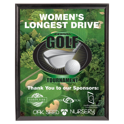 Unisub Sublimatable Plaque with Black Edge