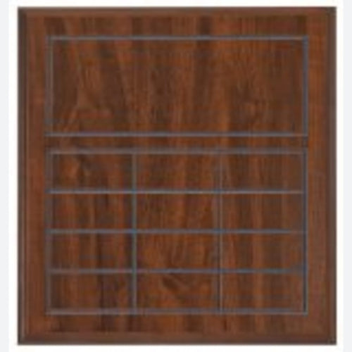 Value Cherry Finish Blank Perpetual Plaque for 12 Plates