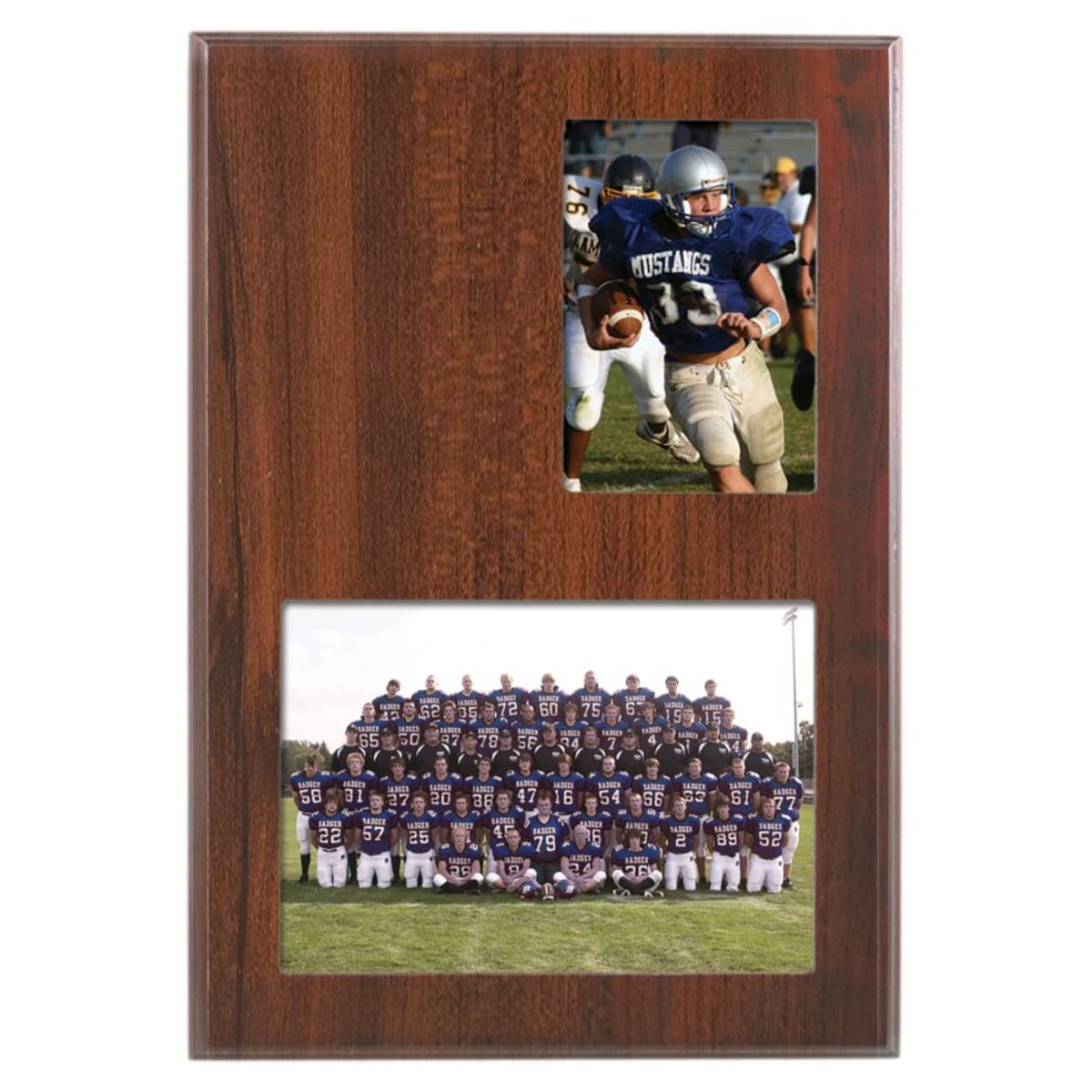Value Cherry Finish Slide-In Plaque with and Windows