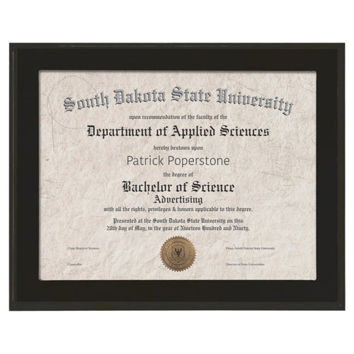Value Matte Black Finish Slide-In Plaque with Window