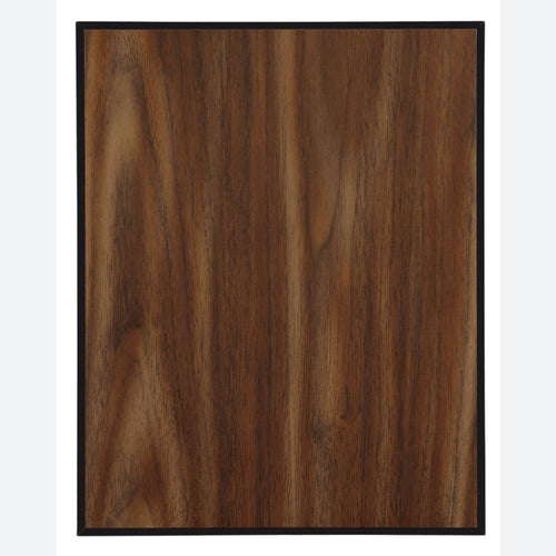 Value Walnut Finish Plaque with 45 Degree Bevel Black Edge