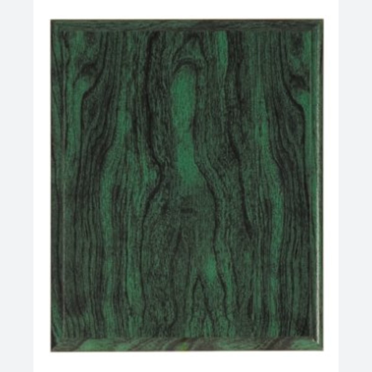 6 x Green Woodgrain Plaque