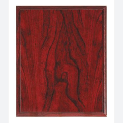Red Woodgrain Plaque