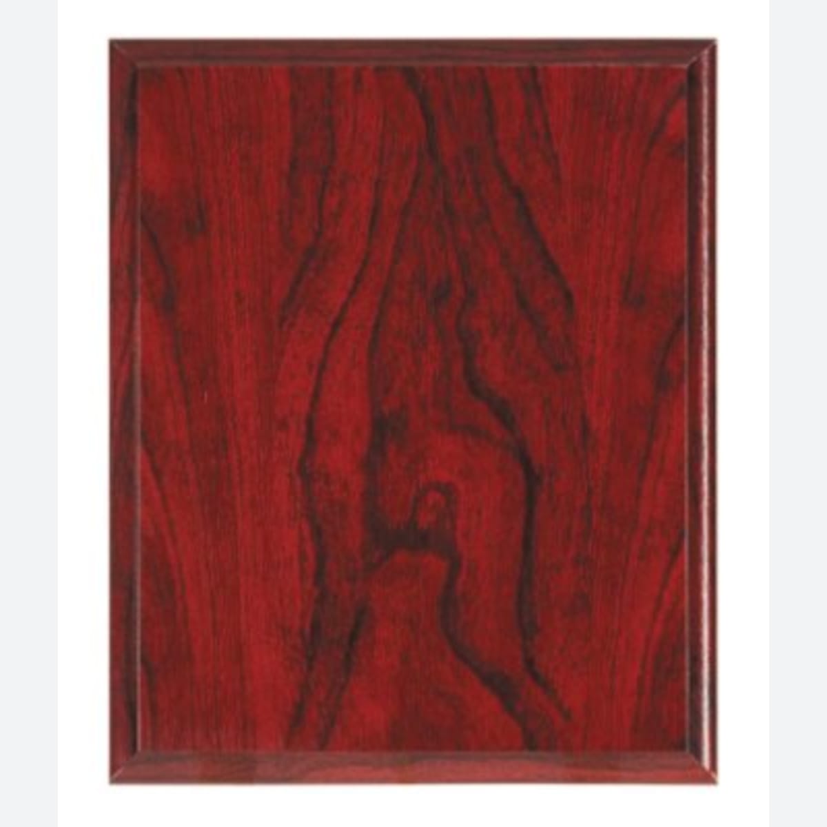 Red Woodgrain Plaque