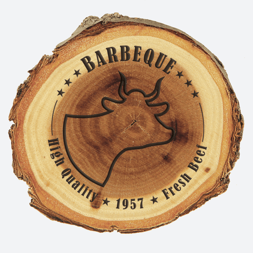 Old West Log Elmwood Magnet