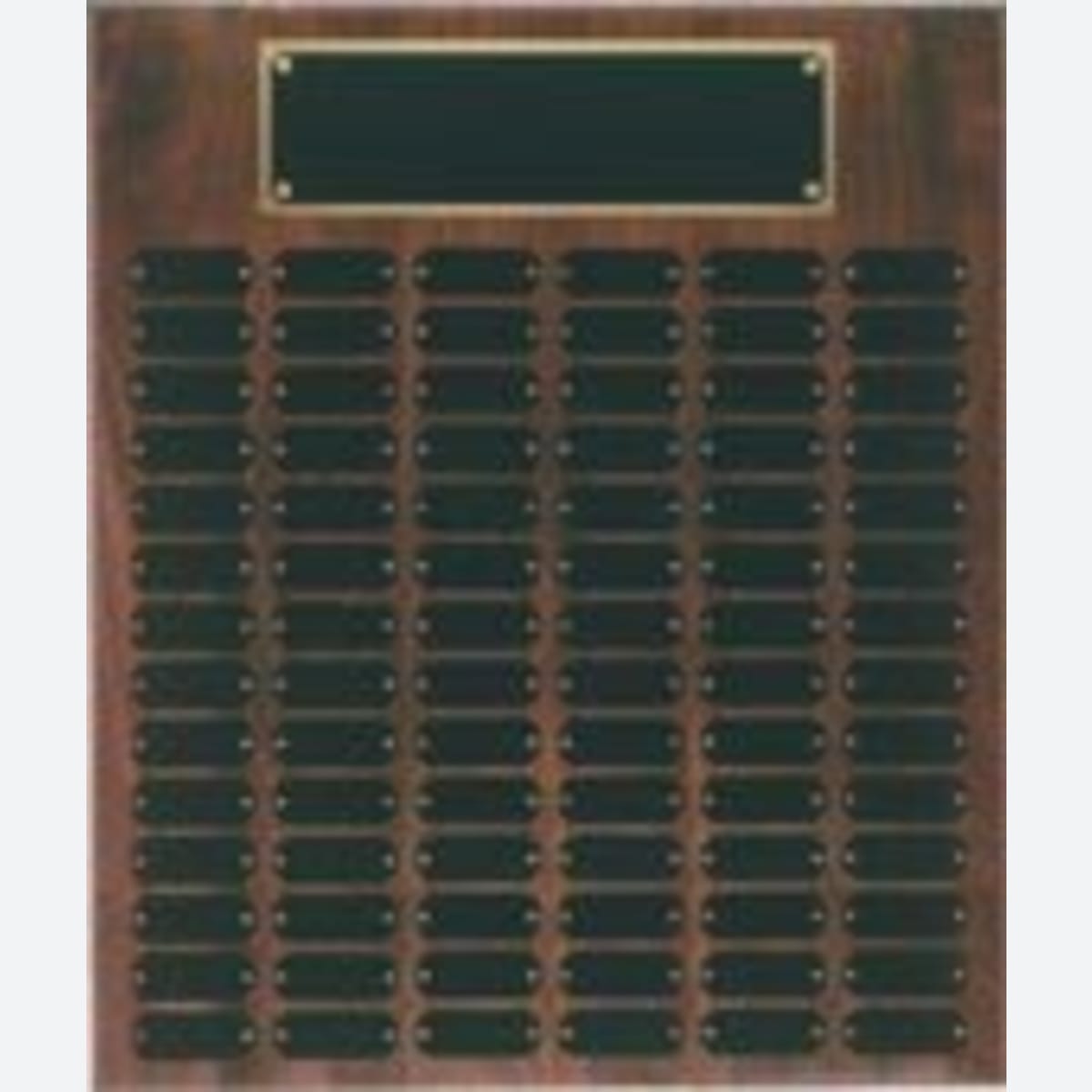 84 Plate Genuine Walnut Completed Perpetual Plaque