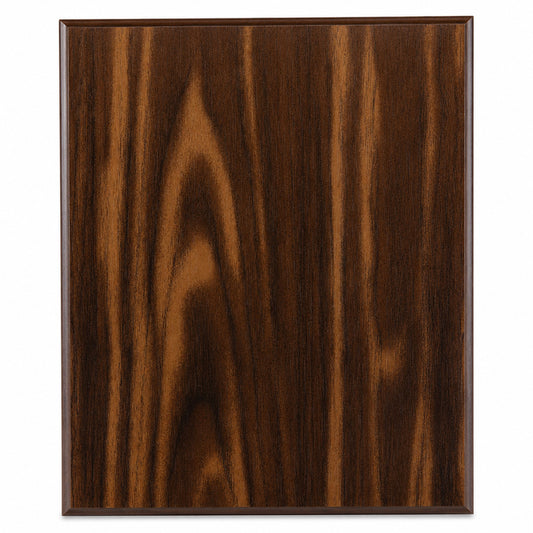 Walnut Finish Plaque with 45 Degree Bevel Edge