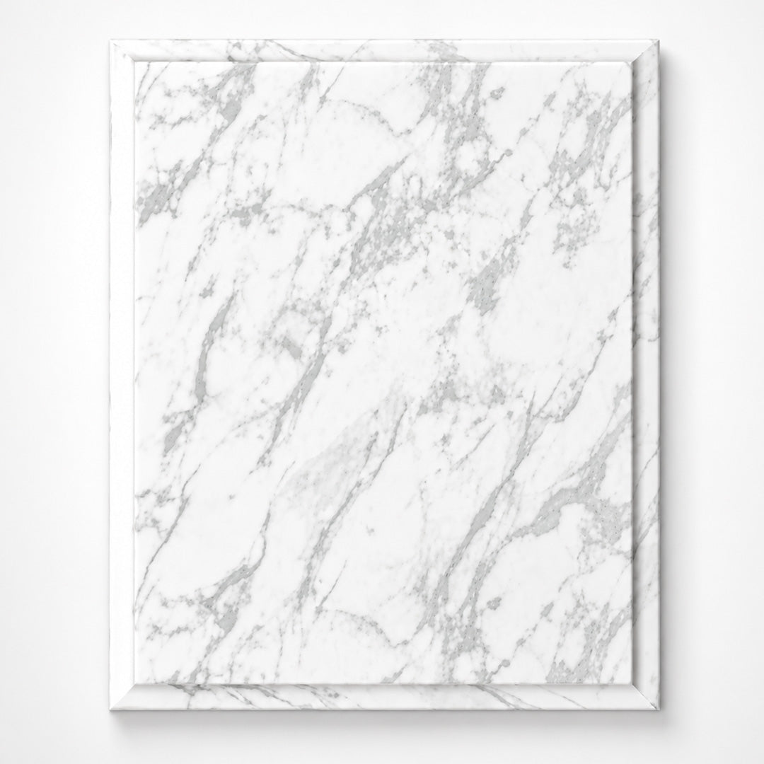 White Marble Finish Plaque