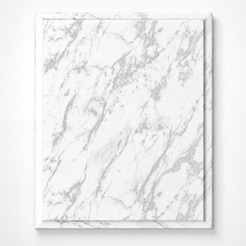 White Marble Finish Plaque