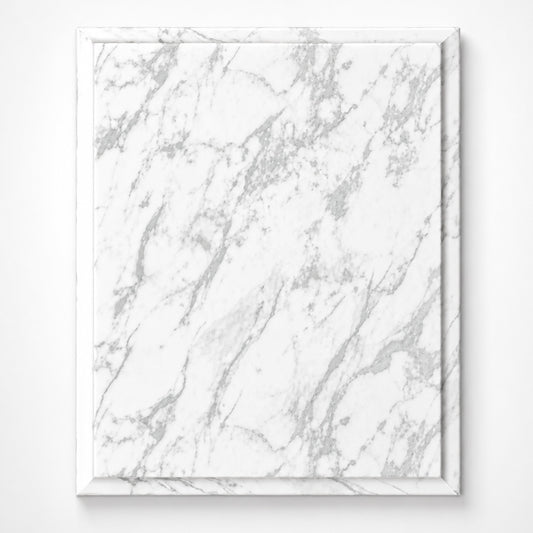 White Marble Finish Plaque