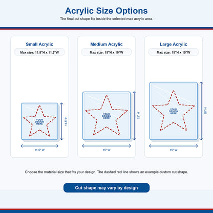 Custom Acrylic Awards - 1st, 2nd, 3rd place Bundle