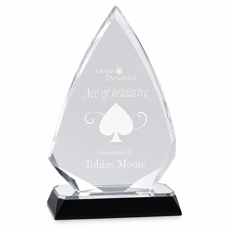 Diamond Arrow Corner Base Acrylic Award