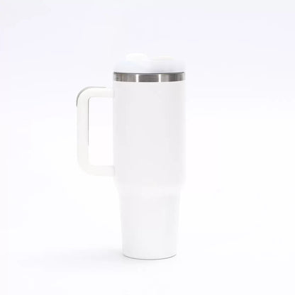 40 oz Powder-Coated Tumbler with Handle