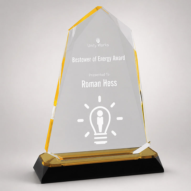 Halo Diamond Corner Base Impress Acrylic Award