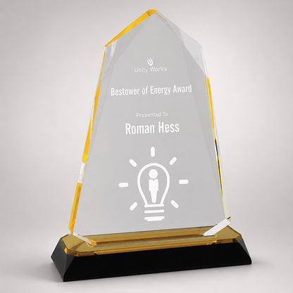 Halo Diamond Corner Base Impress Acrylic Award