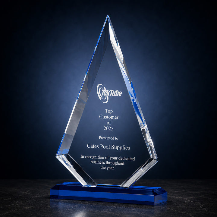 Clear acrylic award