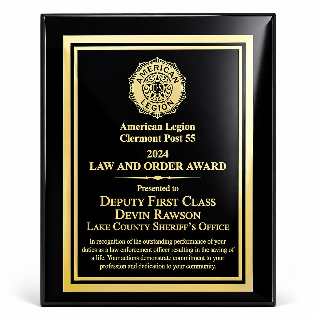 Laser Engraved Plaque