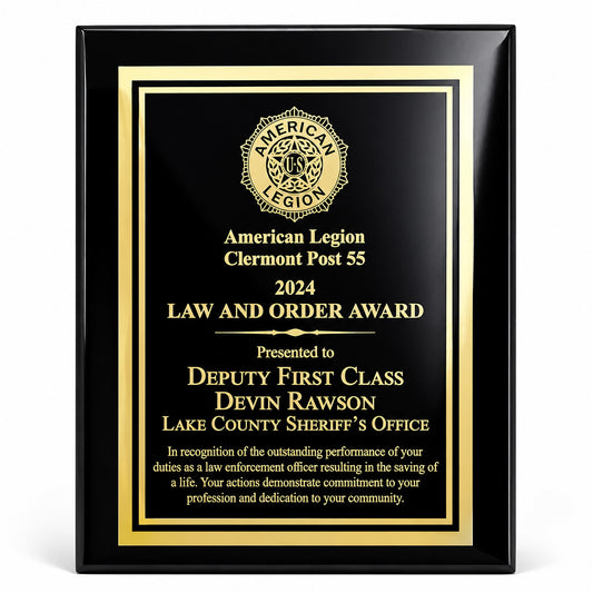 Laser Engraved Plaque