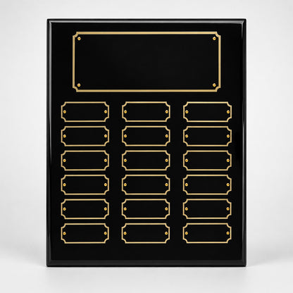 Plated Black Piano Finish Perpetual Plaque