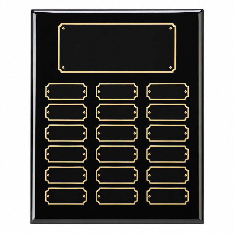 Plated Black Piano Finish Perpetual Plaque