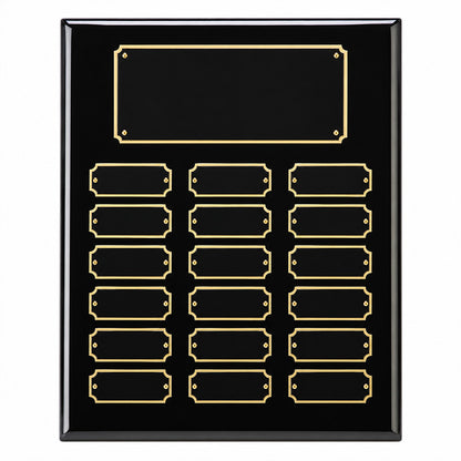 Plated Black Piano Finish Perpetual Plaque