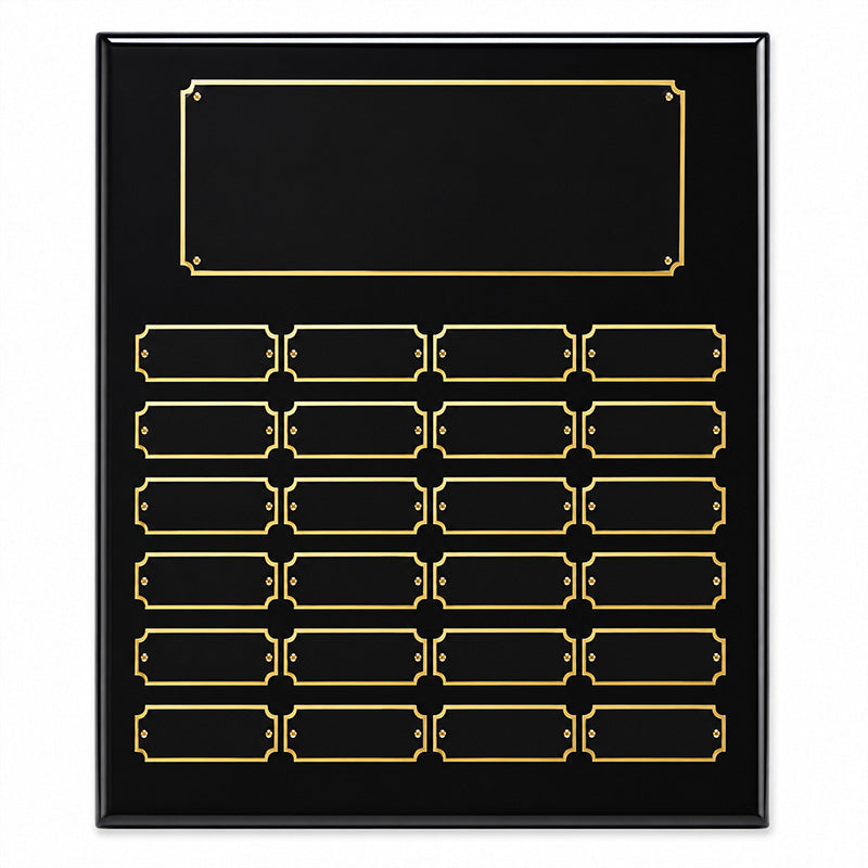 Plated Black Piano Finish Perpetual Plaque