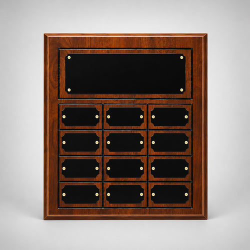 Plated Cherry Finish Perpetual Plaque