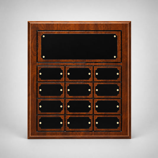Plated Cherry Finish Perpetual Plaque